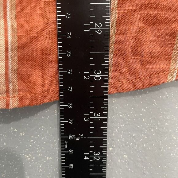 Lucky Brand Hawaiian Shirt Mens Size XL Stripe Short Sleeve Collared Button Down - Picture 8 of 12